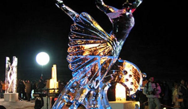 Sculpture sur glace