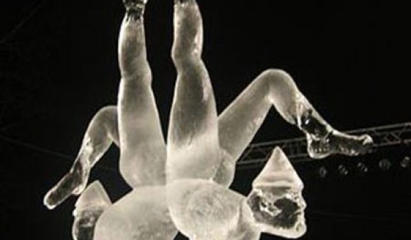 Sculpture sur glace